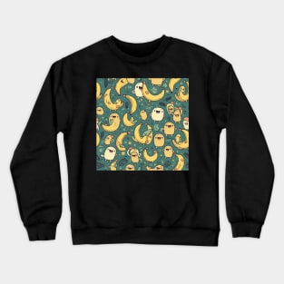 Cute Cartoon Bananas Crewneck Sweatshirt